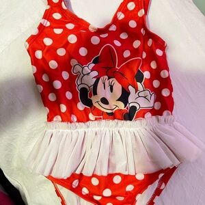 Red Polka Dot Minnie Mouse Swimsuit